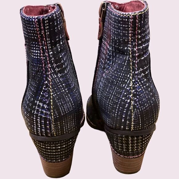 Laura Vita Made in France Plaid Booties - Picture 12 of 16